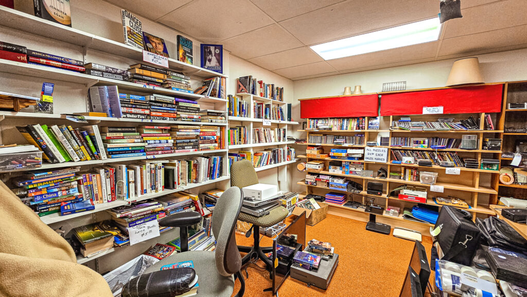 an image of the thrift store, Audrey's Closet at Greenville Unitarian Universalist's campus in Greenville, SC