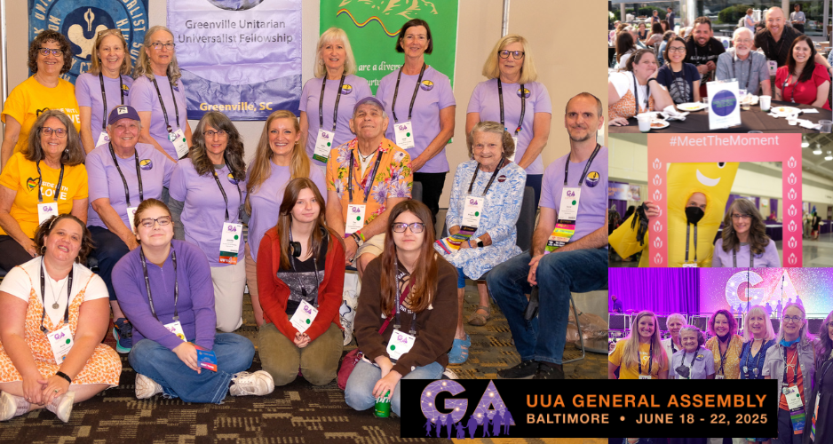 A group photo of GUUF Attendees, Youth and Delegates and the UUA General Assembly in Baltimore, 2025